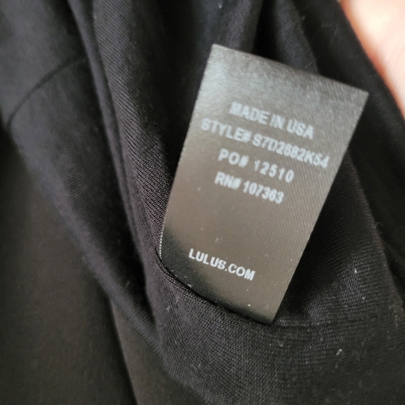 NWT Lulus Modern Maiden Black Asymmetrical Midi LBD Hoco Dress Size Small - Picture 5 of 11